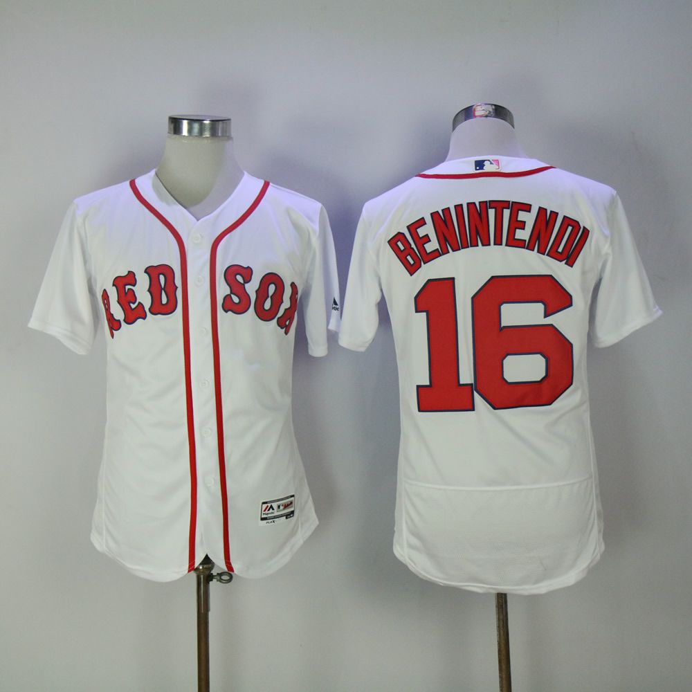 Men Boston Red Sox #16 Benintendi White MLB Jerseys->boston red sox->MLB Jersey